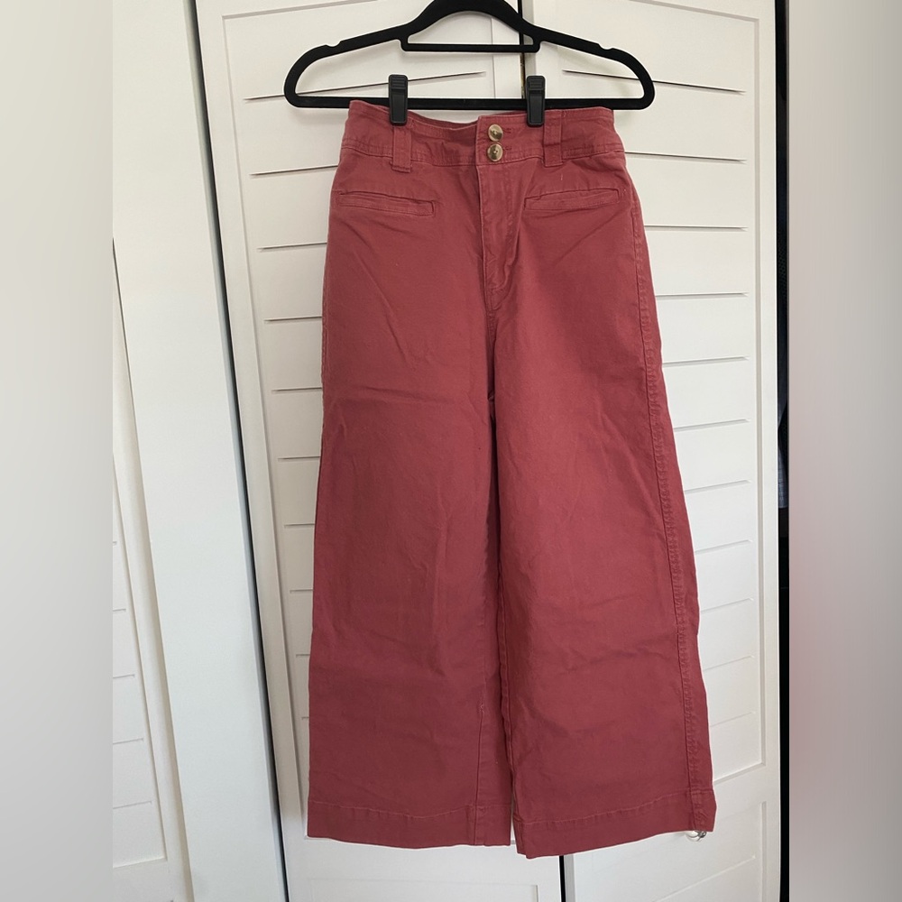 A new day stretch wide leg ankle pants gently worn Sz 2